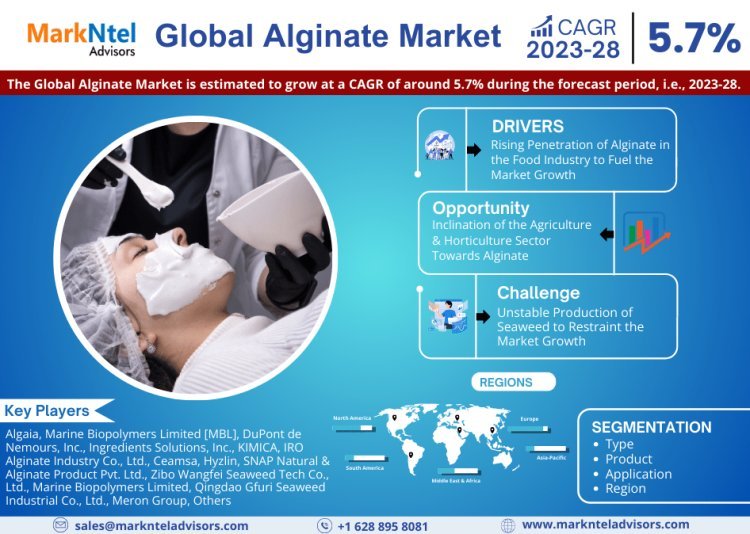 Forecast:  Alginate Market to Grow at 5.7% CAGR Over the Next Six Years