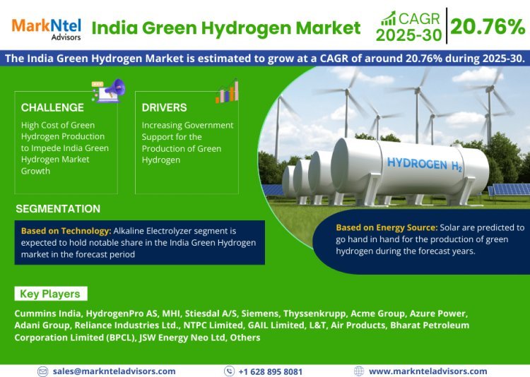 2030 India Green Hydrogen Market Forecast: Analyzing Trends, Size, and Share with Key Player Insights