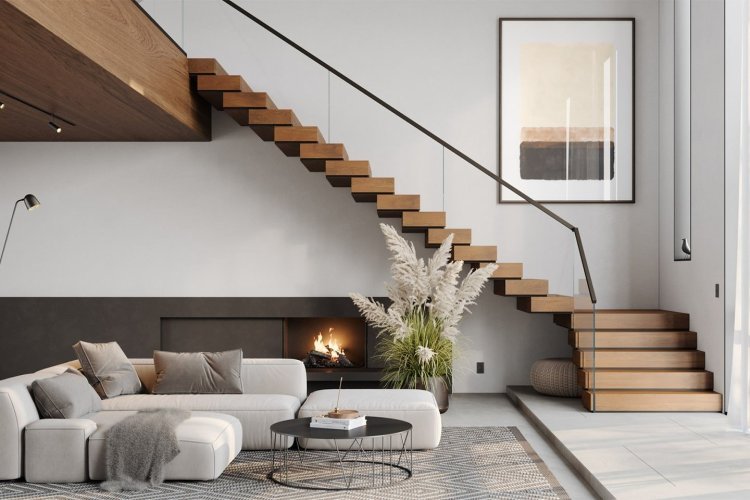 Floating Staircase Designs Elevate Modern Interiors