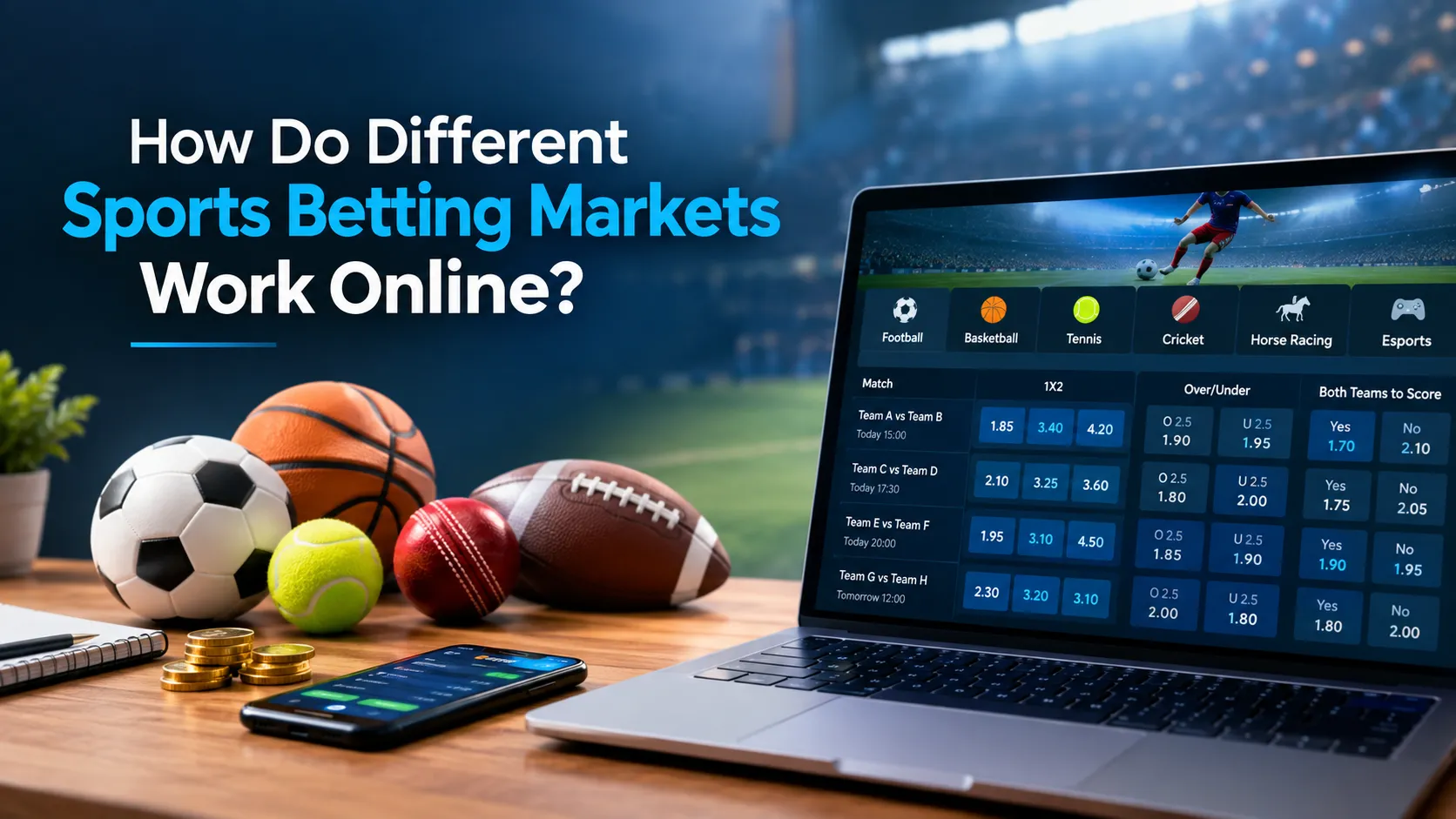 How Do Different Sports Betting Markets Work Online?
