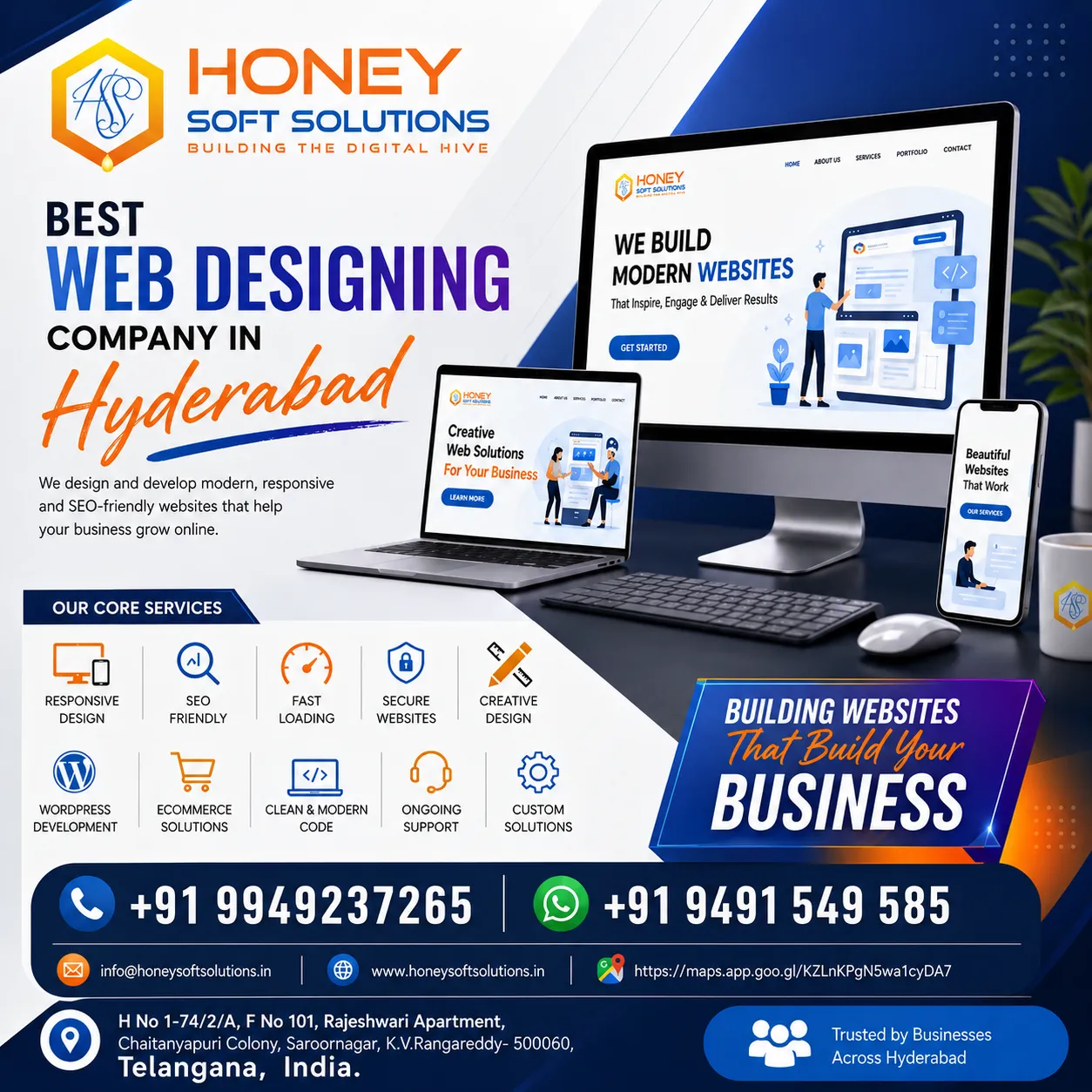web designing company in hyderabad – Honey Soft Solutions