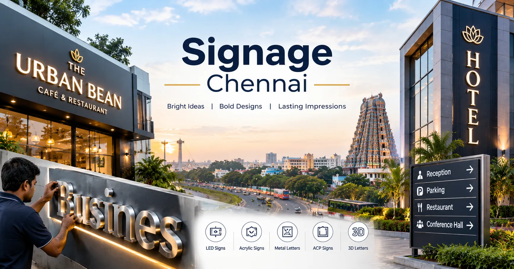 Enhancing Business Visibility with Signage in Chennai