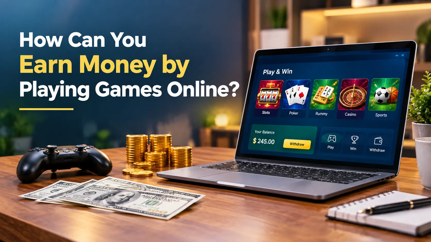 How Can You Earn Money by Playing Games Online?