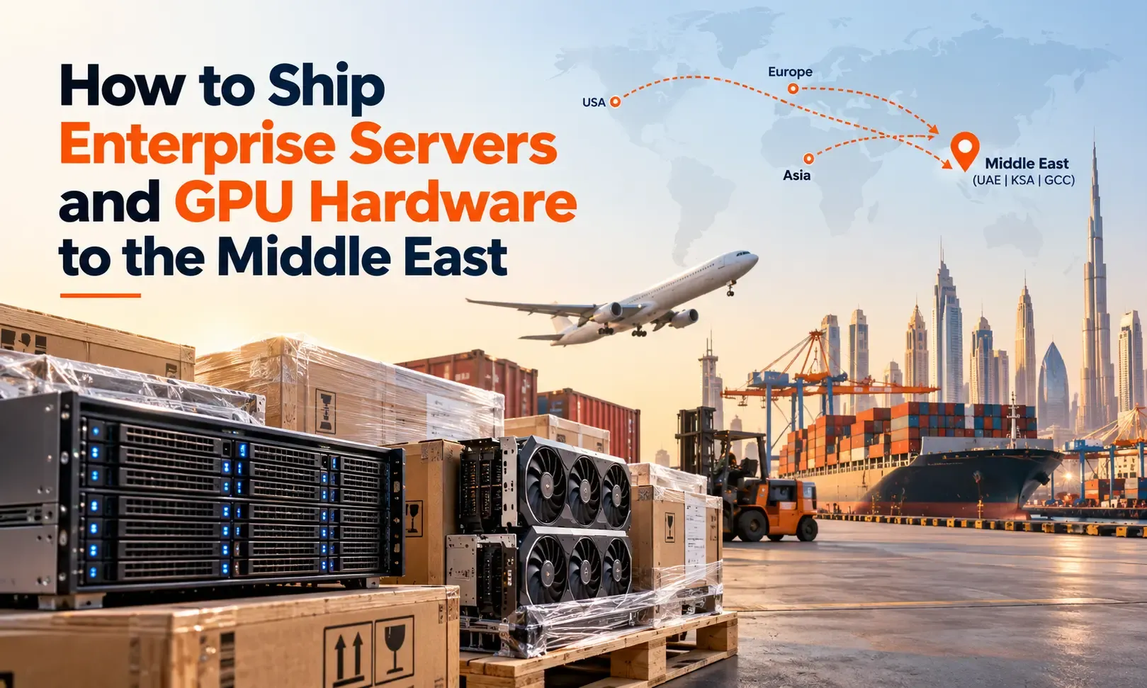 How to Ship Enterprise Servers and GPU Hardware to the Middle East