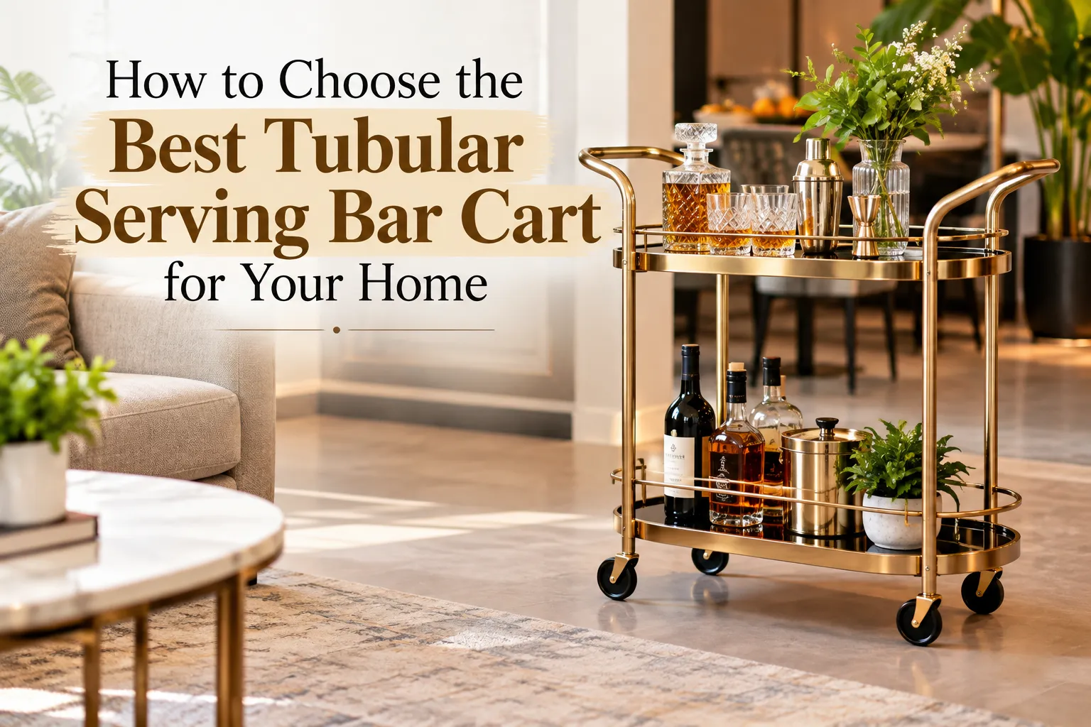 How to Choose the Best Tubular Serving Bar Cart for Your Home