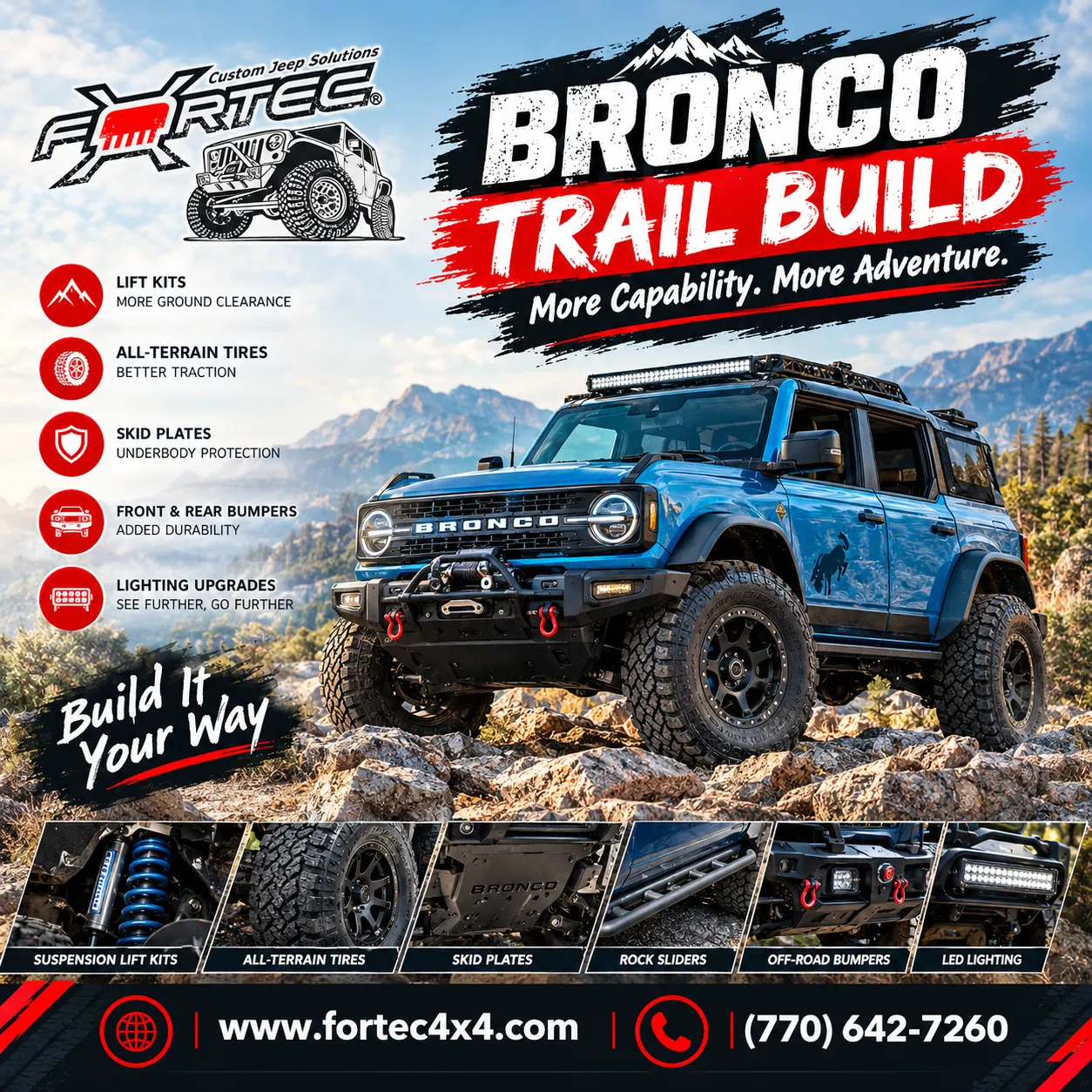 Which Bronco Trail Upgrades Help Reduce Underbody Damage During Rock Crawling?