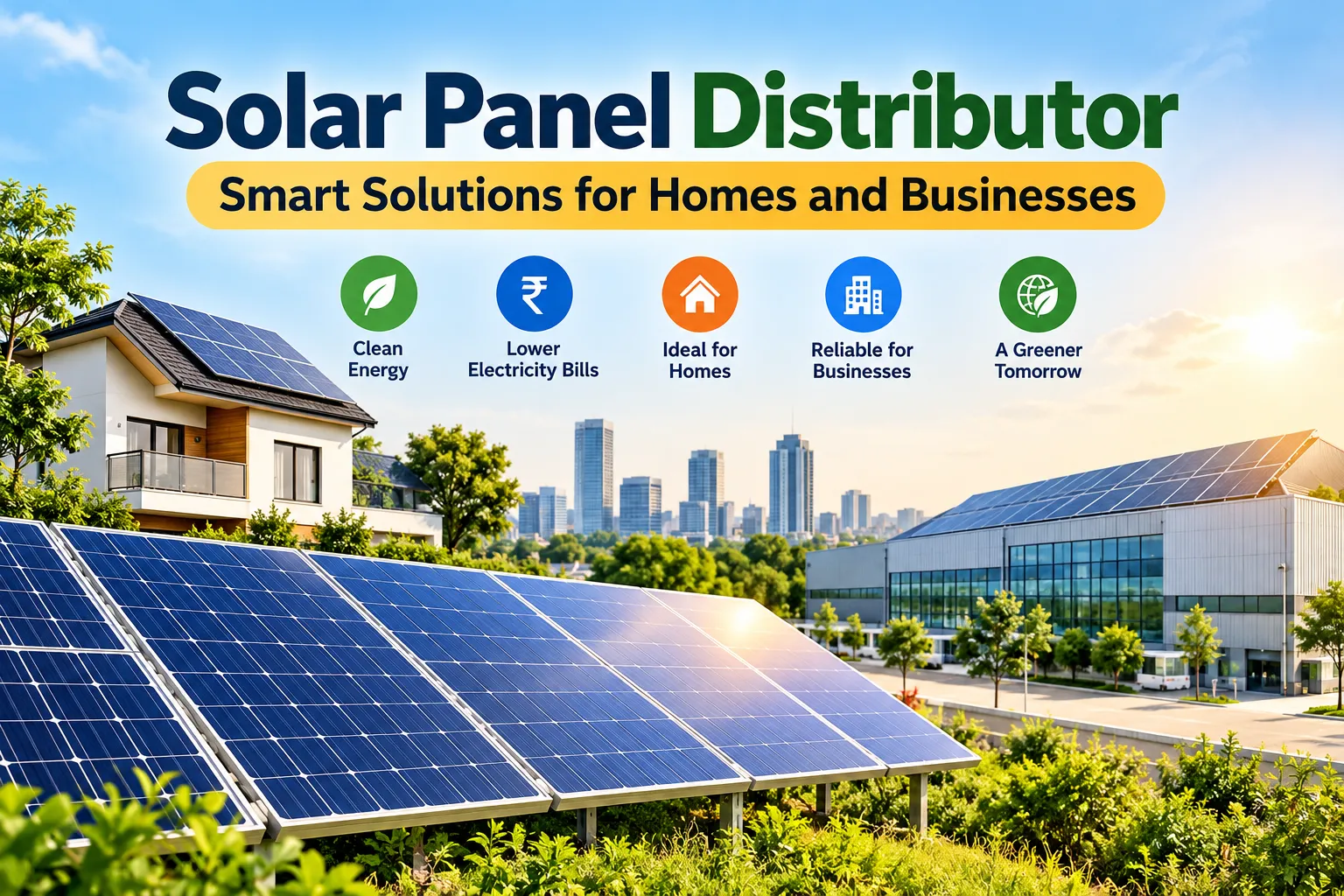 Solar Panel Distributor: Smart Solutions for Homes and Businesses