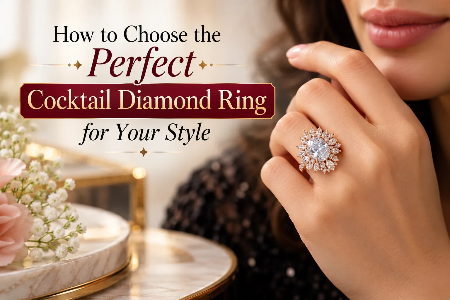 How to Choose the Perfect Cocktail Diamond Ring for Your Style